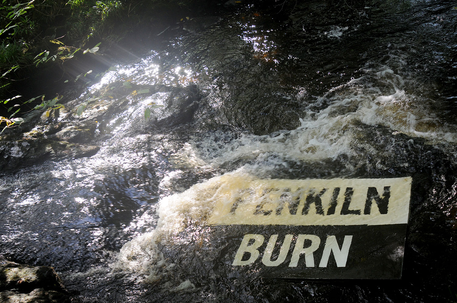 PENKILN BURN painting in the waters of The Penkiln Burn 2009