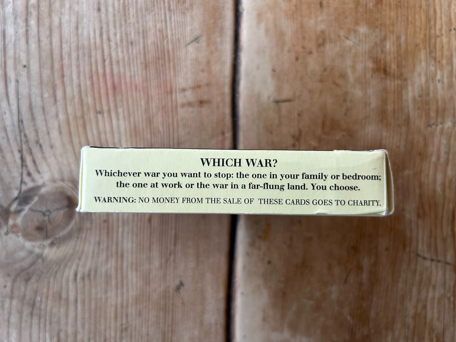 SILENT PROTEST box side